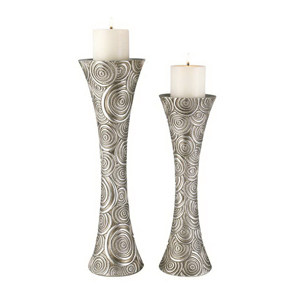 Candle Holder - Metal Silver