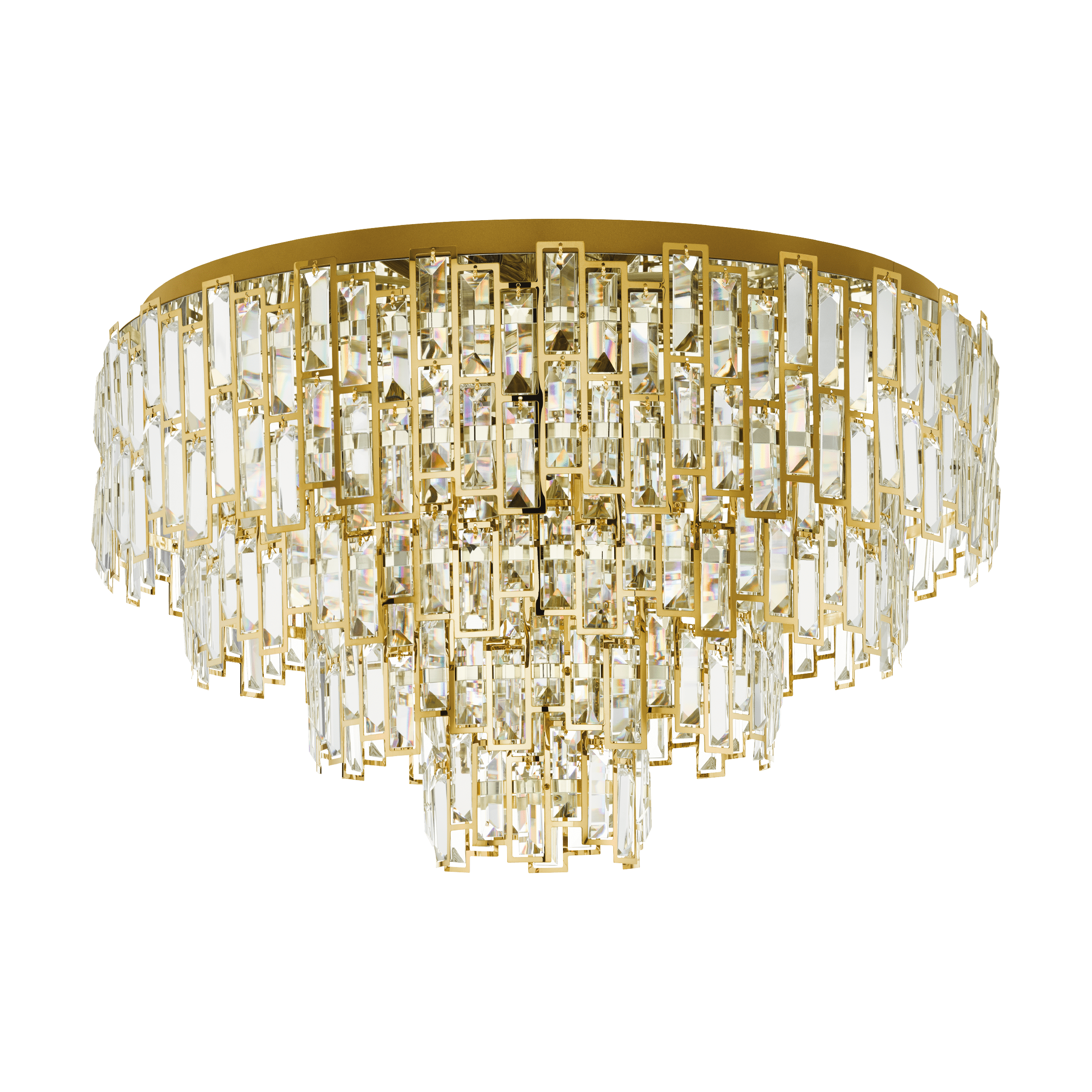 EGLO - Brass/Crystal 'Calmeilles' Chandelier