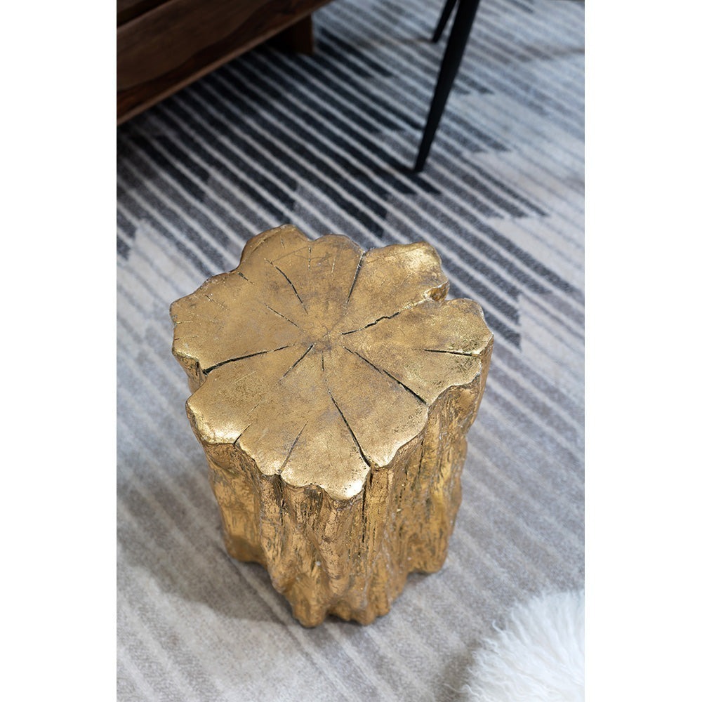 Golden Tree Trunk Stool