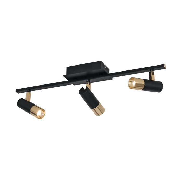 EGLO - Black-Brass 'Tomares' Track Lamp