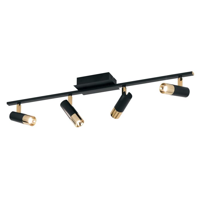 EGLO - Black-Brass 'Tomares' Track Lamp