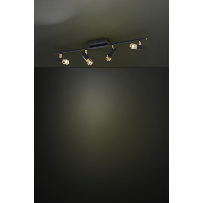 EGLO - Black-Brass 'Tomares' Track Lamp