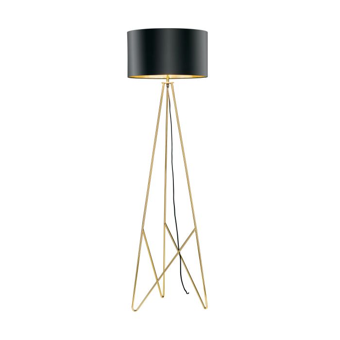 EGLO - Brass-Black-Gold 'Camporale' Floor Lamp