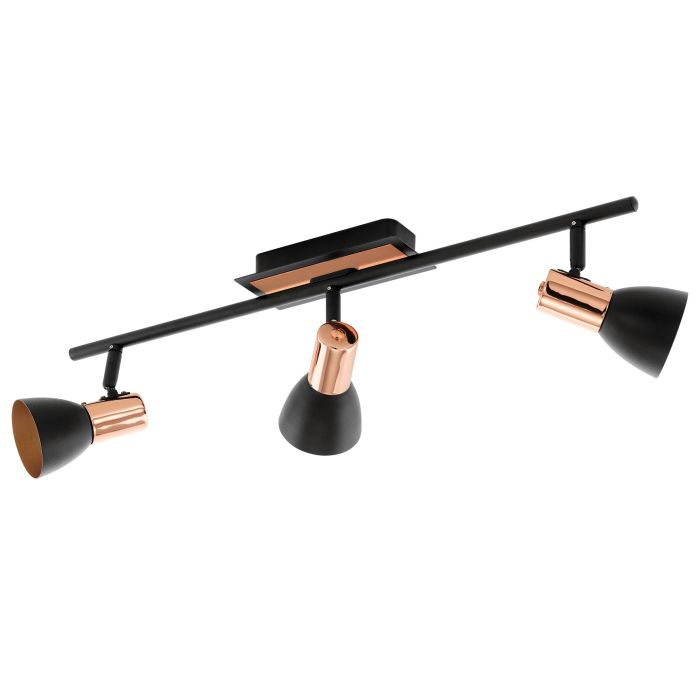 EGLO - Black-Copper 'Barnham' Track Lamp