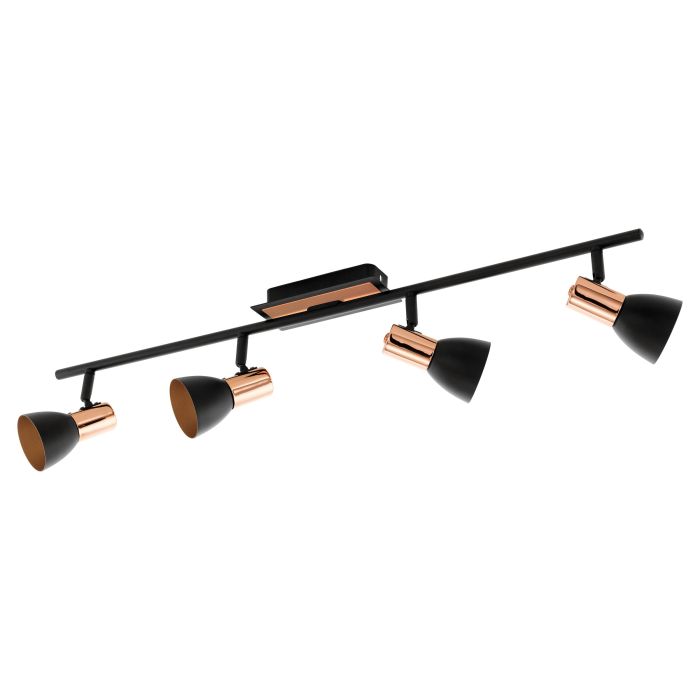 EGLO - Black-Copper 'Barnham' Track Lamp