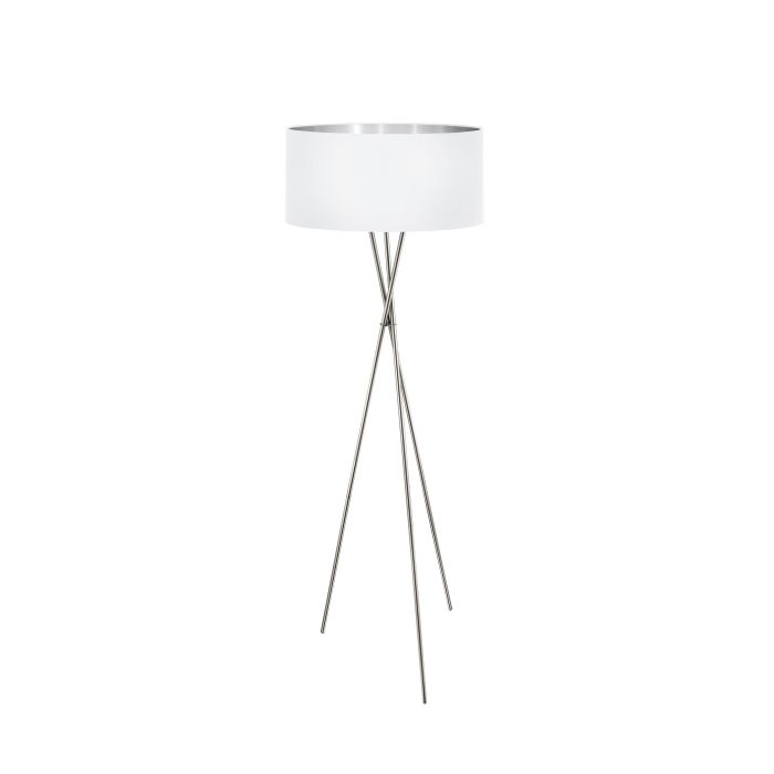 EGLO - Nickel-White-Silver 'Fondachelli' Floor Lamp