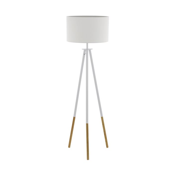 EGLO - Brown-White 'Bidford' Floor Lamp