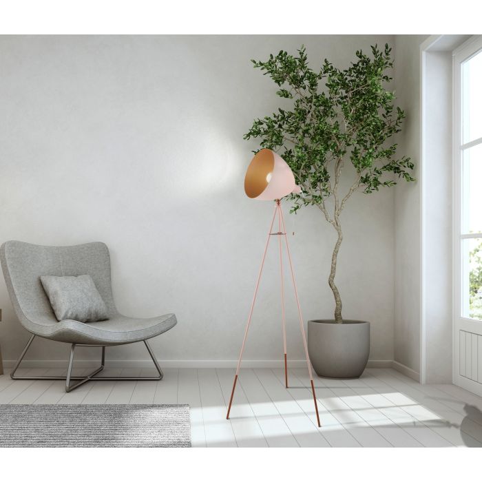 EGLO - Apricot-Copper 'Chester-P' Floor Lamp