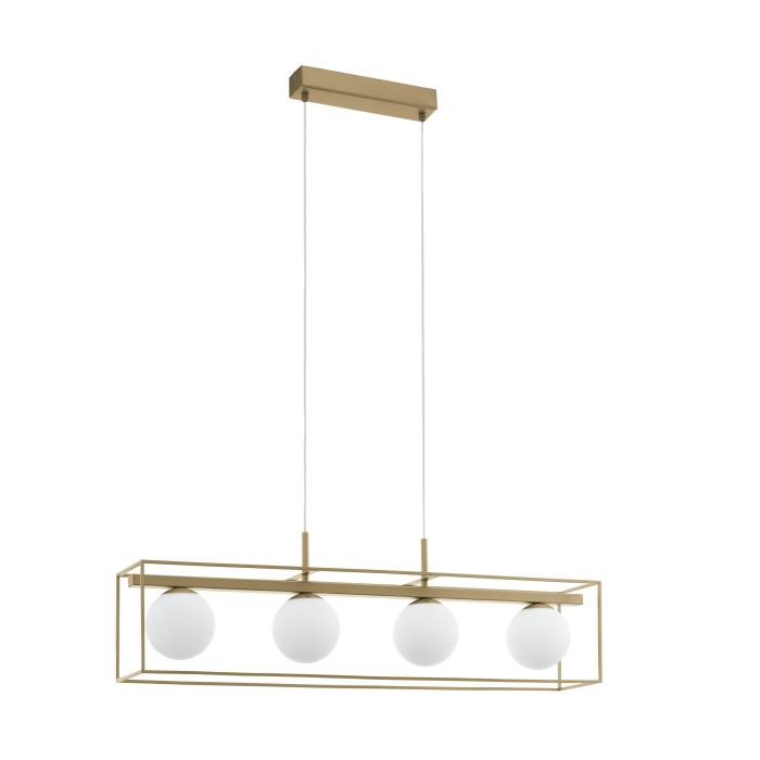 EGLO - Champagne-White 'Vallaspra' Pendant Lamp