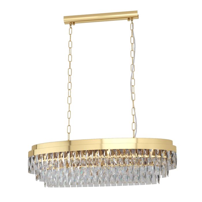 EGLO - Gold-Crystal 'Valparaiso' Chandelier