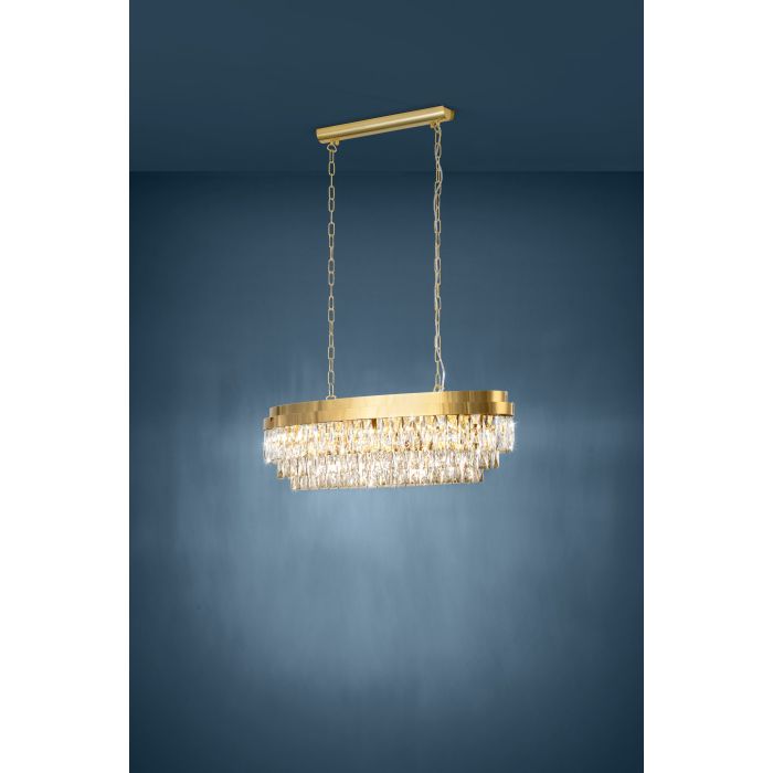 EGLO - Gold-Crystal 'Valparaiso' Chandelier