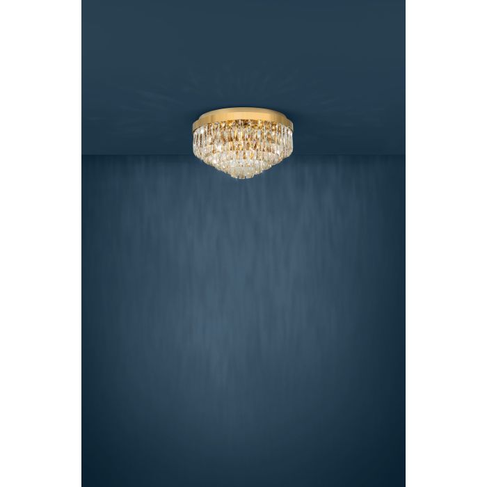 EGLO - Gold/Crystal 'Valparaiso' Chandelier