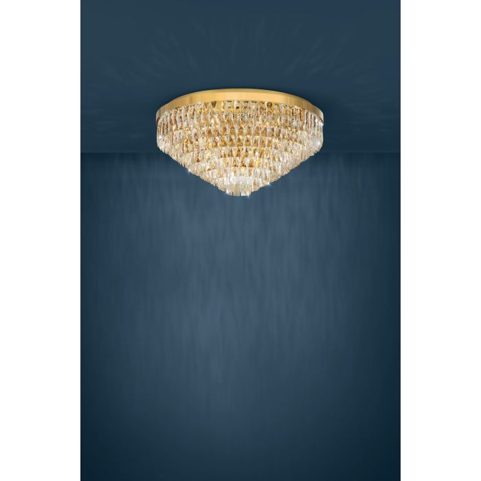 EGLO - Gold/Crystal 'Valparaiso' Chandelier