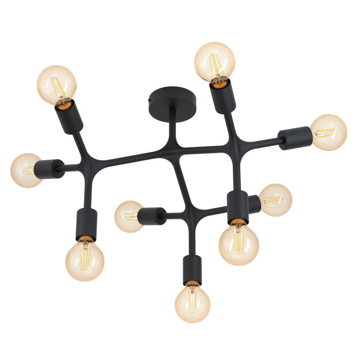 EGLO - Black 'Bocadella 1' Ceiling Lamp