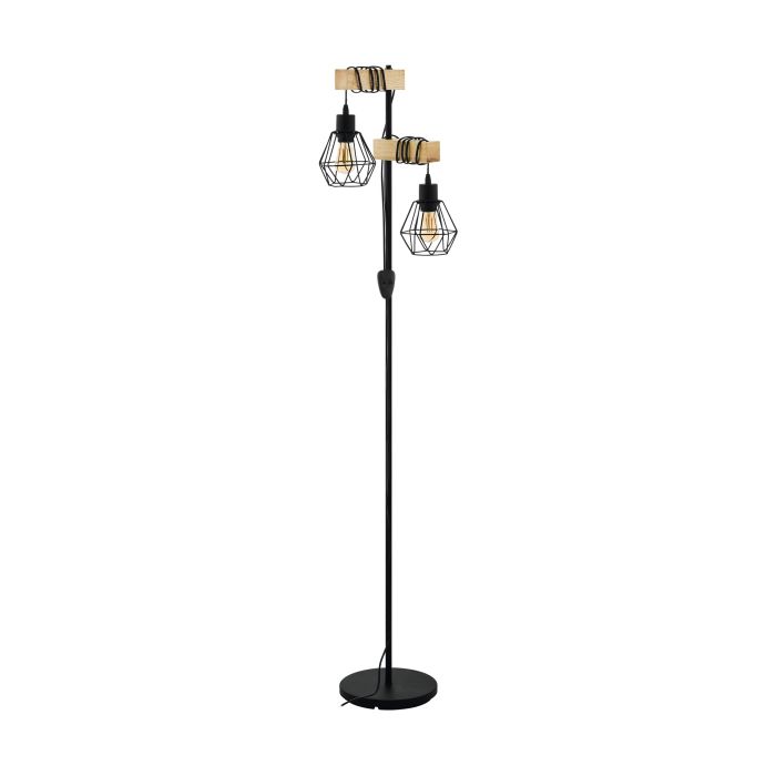 EGLO - Black-Brown 'Townshend 5' Floor Lamp