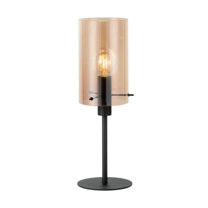 EGLO - Black-Amber 'Polverara' Table Lamp