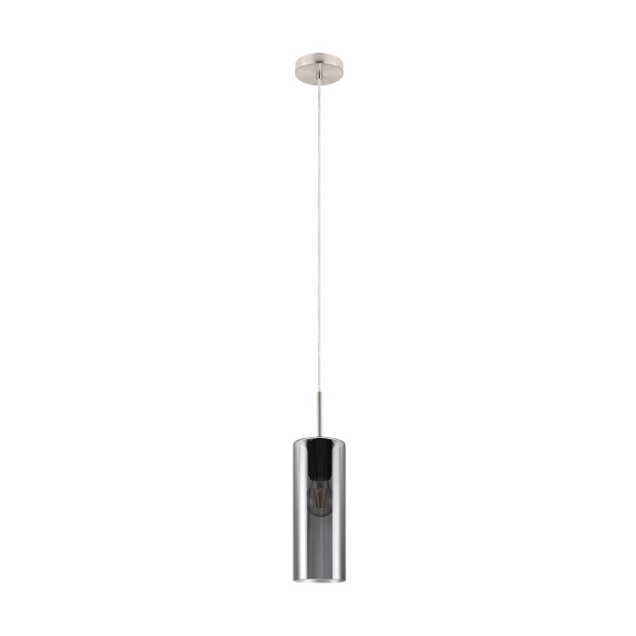 EGLO - Satin Nickel-Black-Transparent 'Selvino' Pendant Lamp