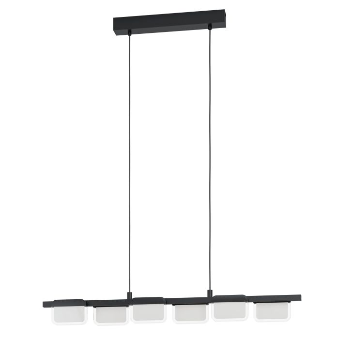 EGLO - Black-Clear-Satin 'Ervidel' Pendant Lamp