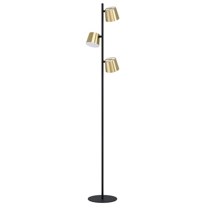 EGLO - Black-Brass 'Altamira' Floor Lamp