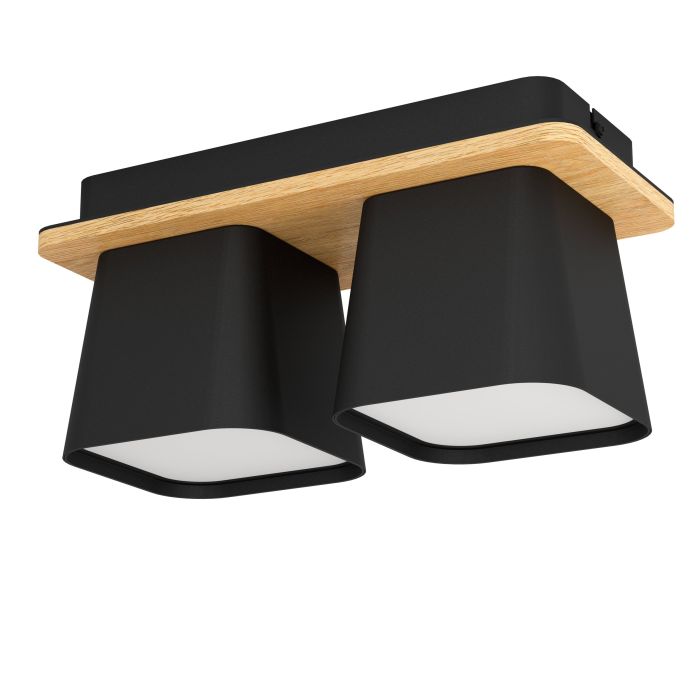 EGLO - Black-Brown-White 'Ruscio' Ceiling Lamp