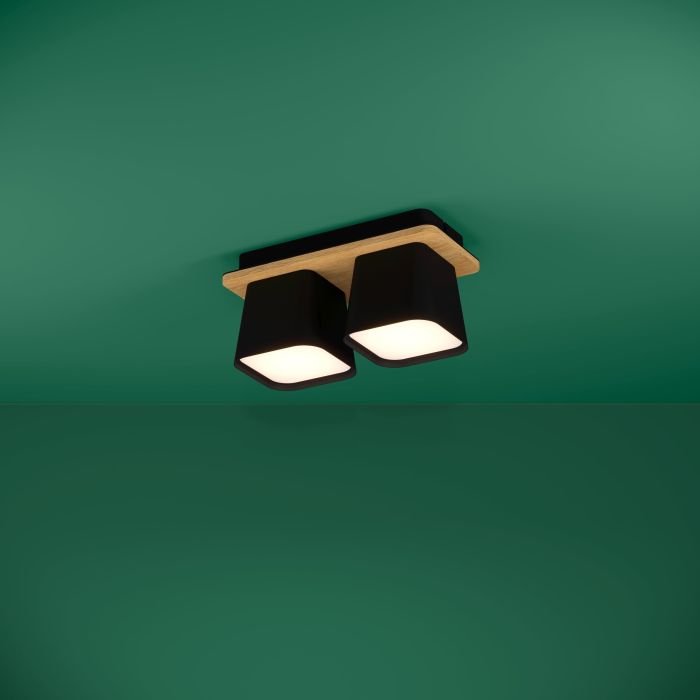 EGLO - Black-Brown-White 'Ruscio' Ceiling Lamp