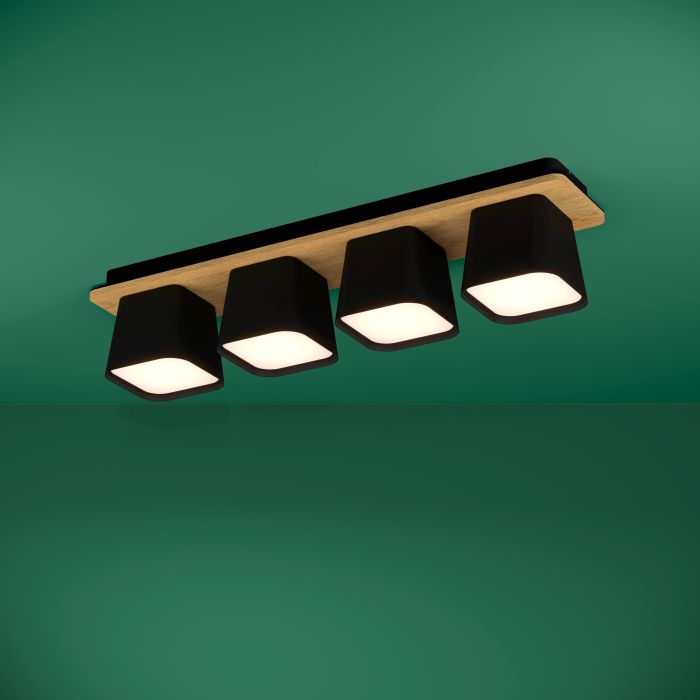 EGLO - Black-Brown-White 'Ruscio' Ceiling Lamp