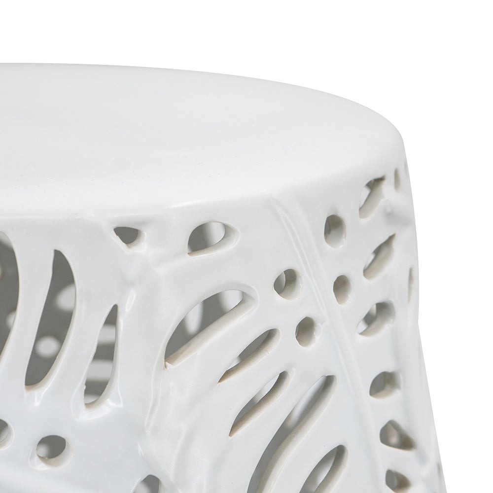 Palm Leaf Cutwork Garden Stool