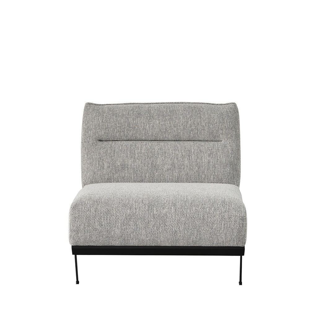 Polo 1 Seater Armless Lt.Grey -2154-08