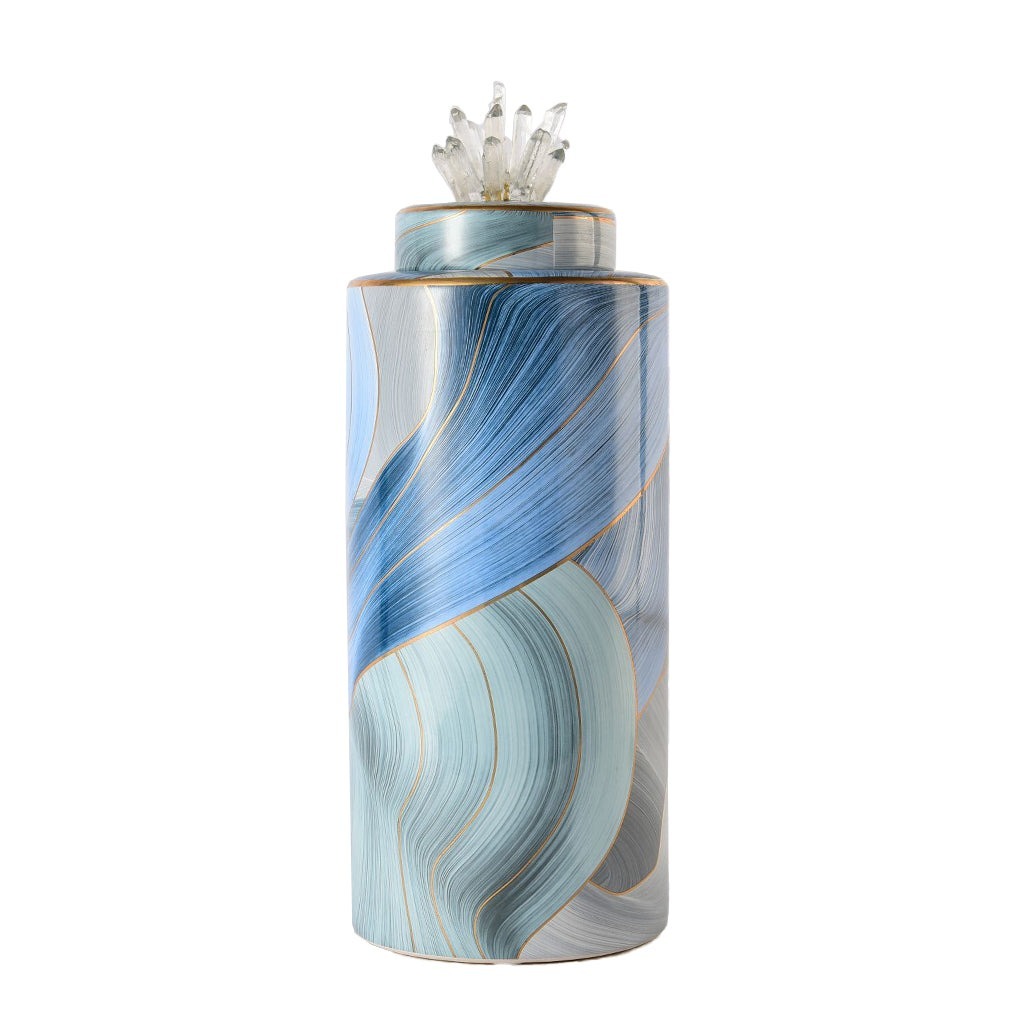 Decorative Jar - Aqua