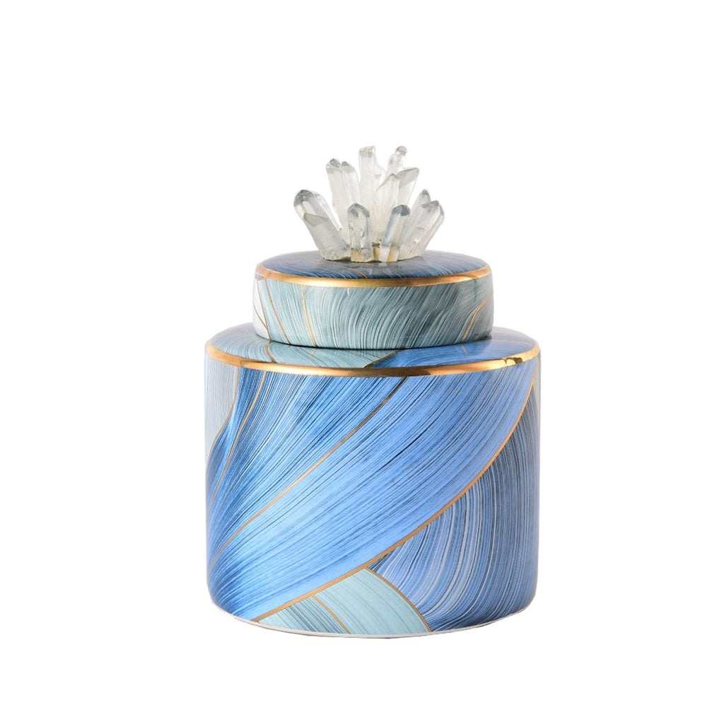 Decorative Jar - Aqua