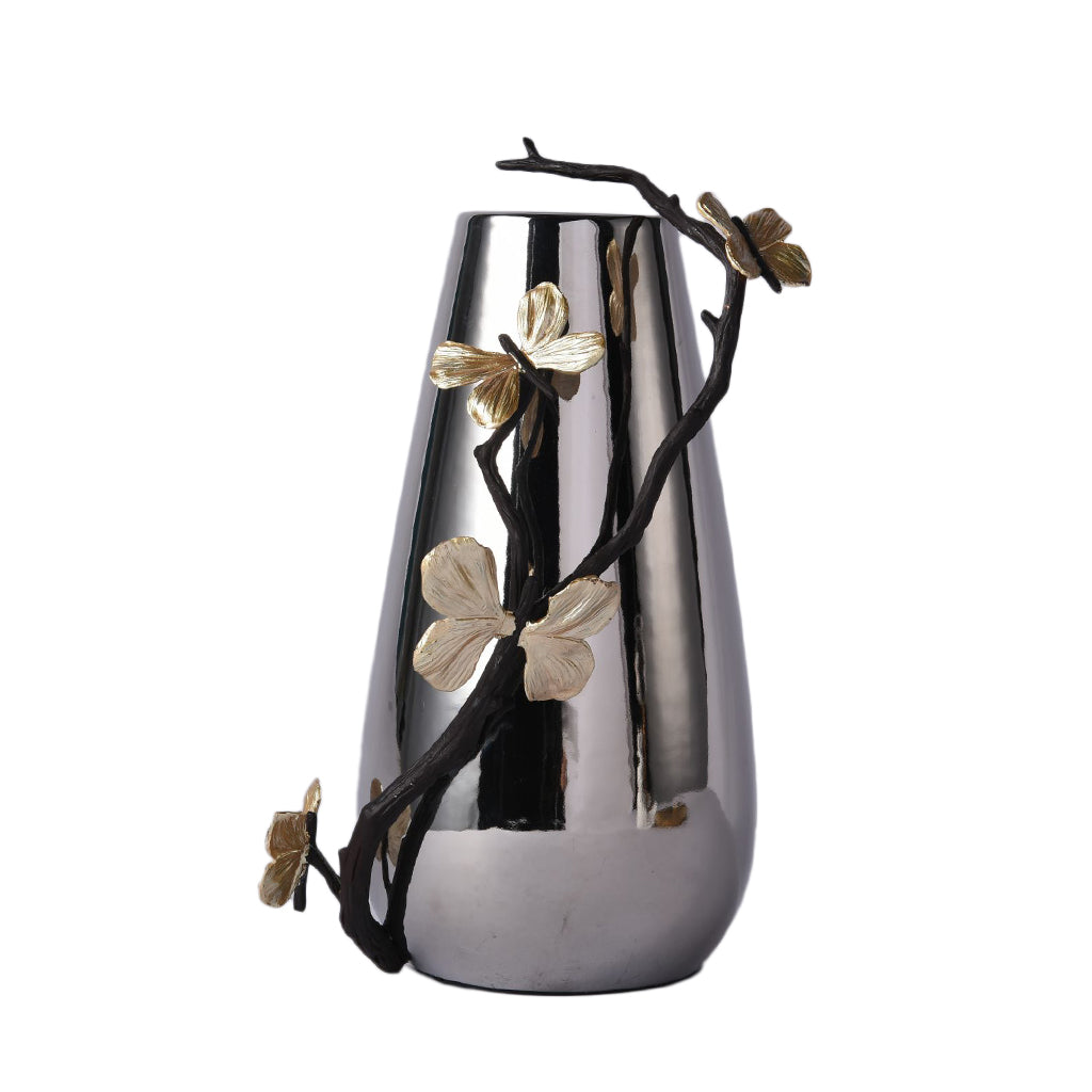 Decorative Vase - Silver & Gold