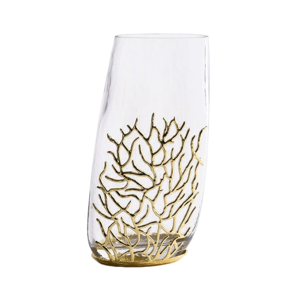 Decorative Vase - Crystal & Gold