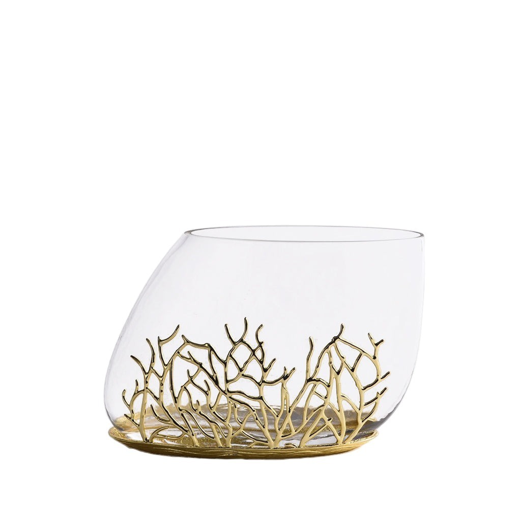 Decorative Vase - Crystal & Gold