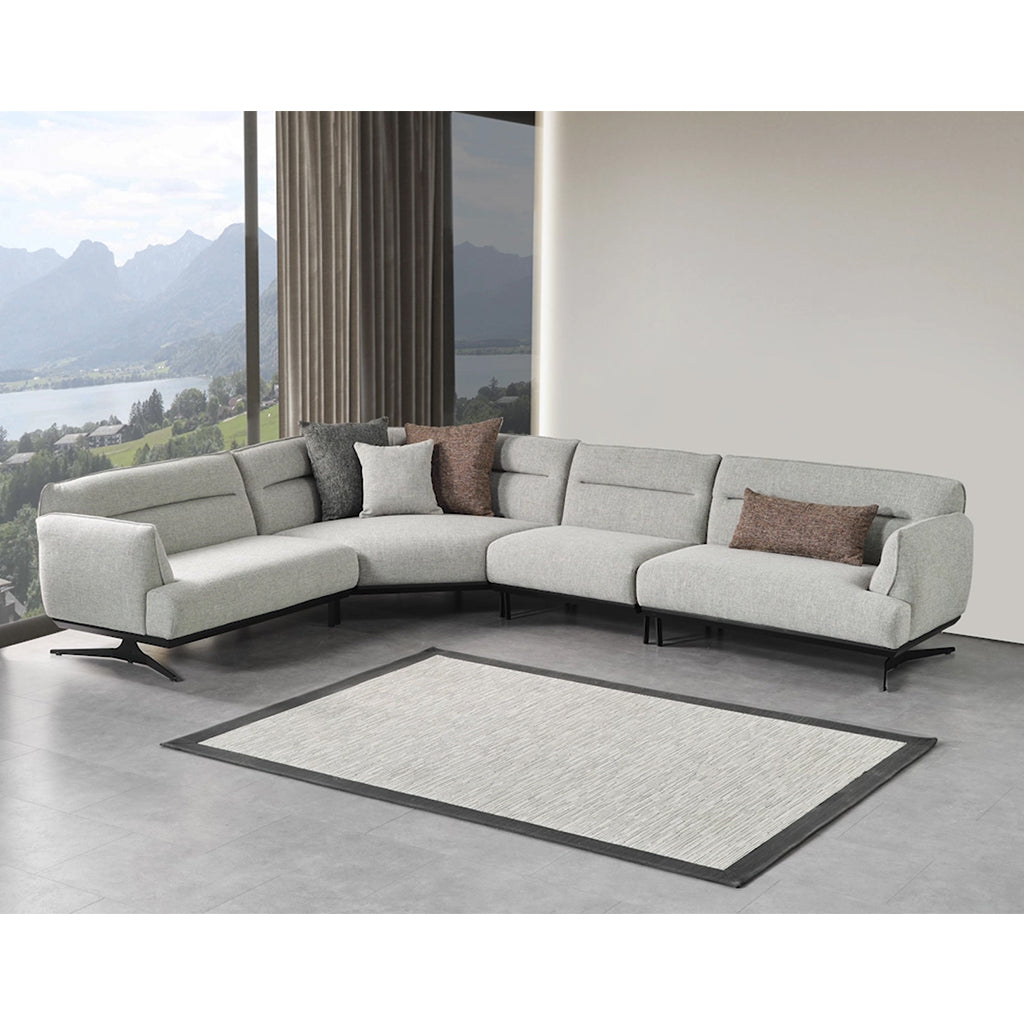 Polo 1 Seater Armless Lt.Grey -2154-08