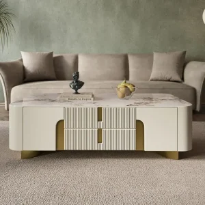 Zennova Home's Artisanal Wooden Coffee Table